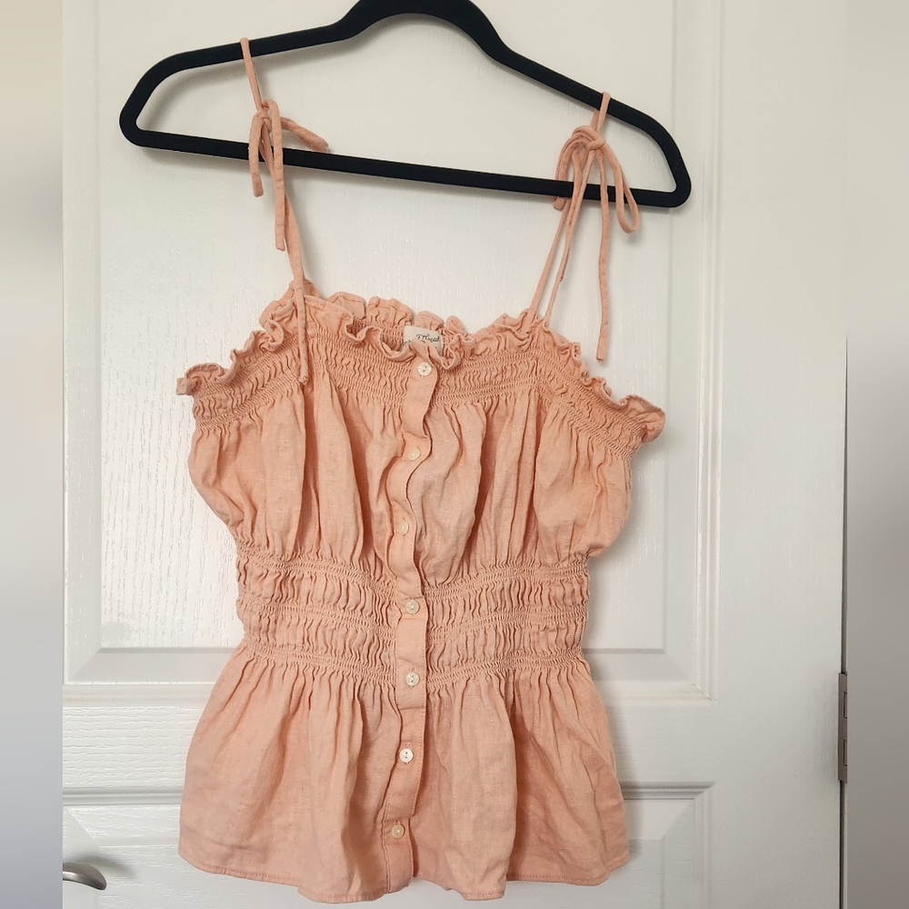 Universal Thread Smocked Tie Strap Top XXL